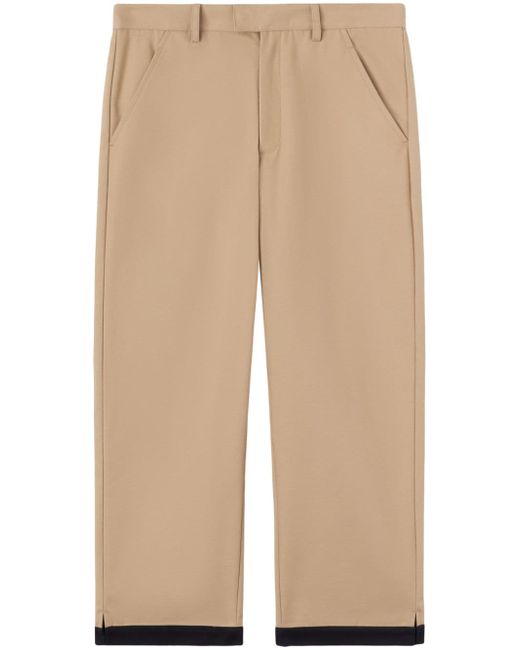 Palm Angels cotton straight-leg trousers