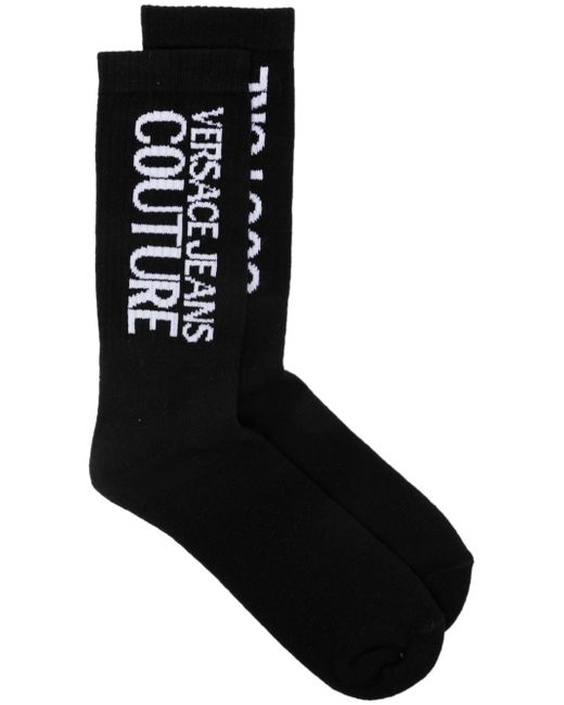 Versace Jeans Couture intarsia-knit logo crew socks