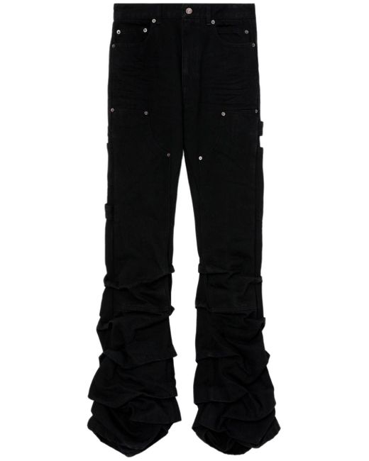 We11done Wave low-rise flared jeans