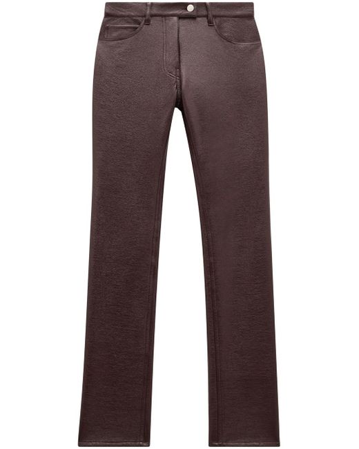Courrèges straight-leg vinyl trousers