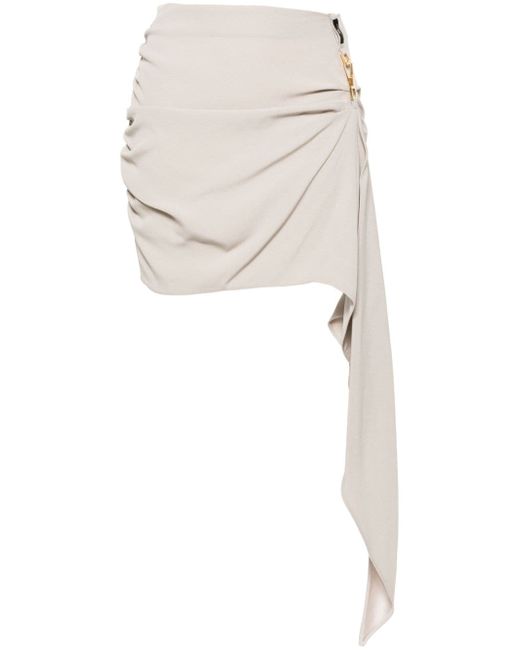 Elisabetta Franchi draped crepe miniskirt