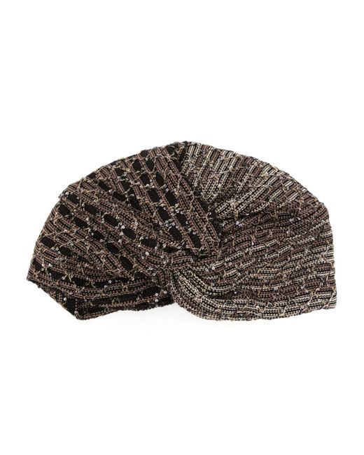 Missoni sequin-embellished head-wrap cap