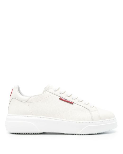 Dsquared2 logo-tag leather sneakers