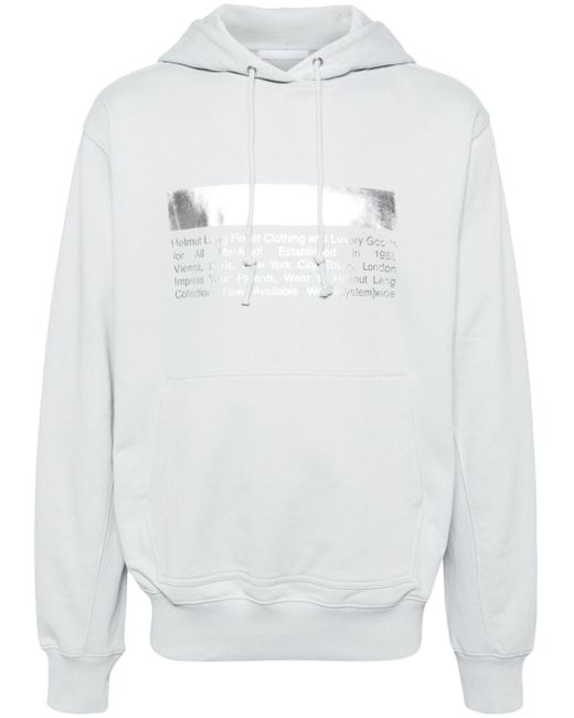 Helmut Lang logo-print hoodie