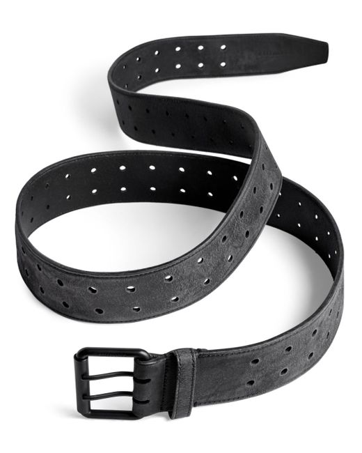 Balenciaga leather double-buckle belt