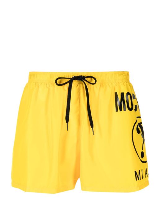 Moschino logo-print beach shorts