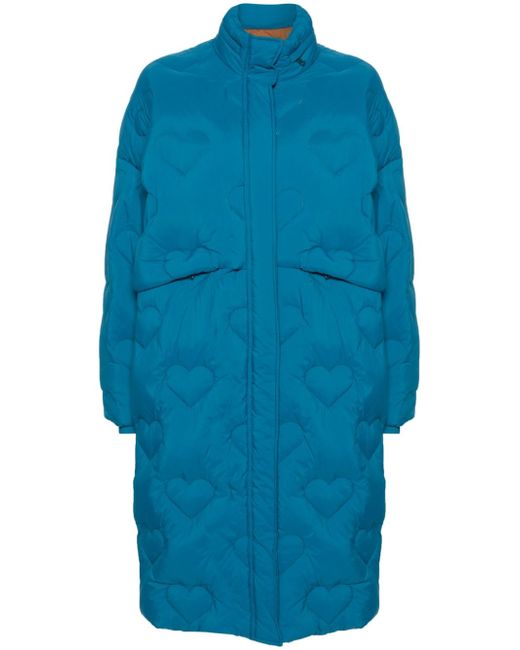 Bimba Y Lola heart-quilted high-neck parka