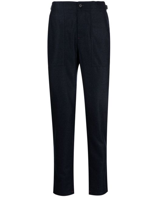 Isaia flannel tailored trousers