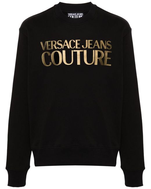 Versace Jeans Couture metallic logo-print sweatshirt