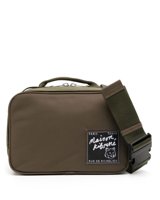 Maison Kitsuné logo-patch panelled belt bag