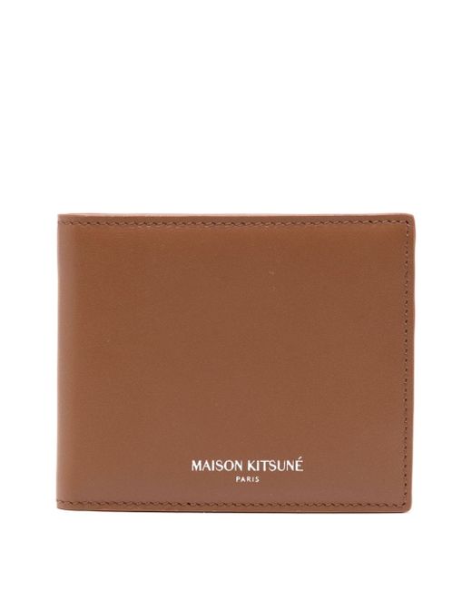 Maison Kitsuné logo-print bi-fold wallet