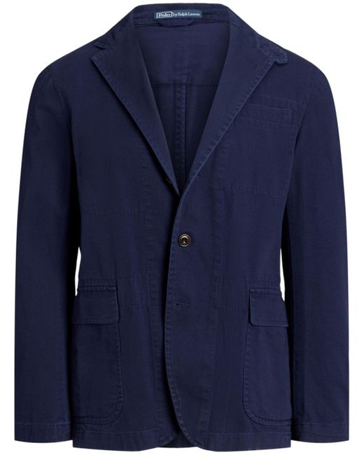 Polo Ralph Lauren washed single-breasted blazer