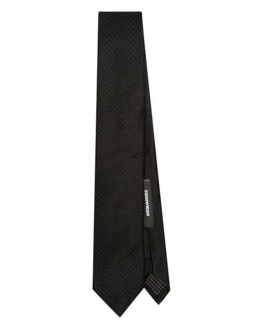 Dsquared2 dot-print pointed tie