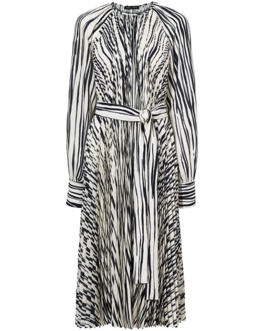 Proenza Schouler Carol stripe-print pleated dress