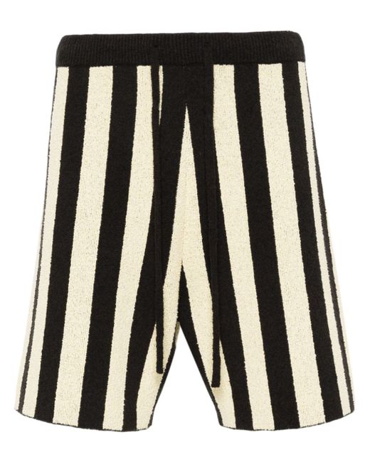 Nanushka striped drawstring shorts