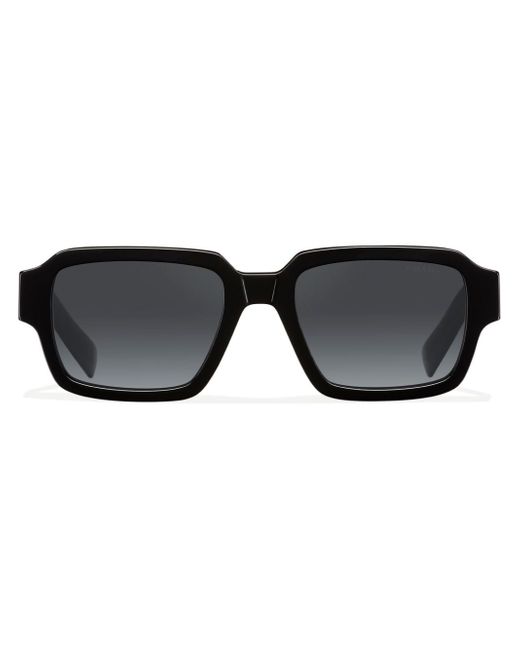 Prada logo-detail rectangle-frame sunglasses