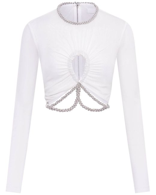 Dion Lee Barball Ropes cropped blouse