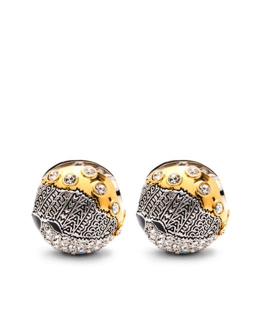 Marc Jacobs patchwork dot post earrings