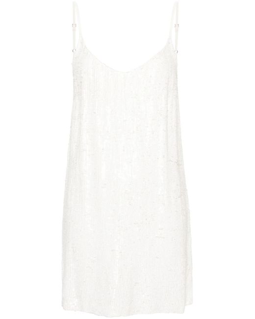 P.A.R.O.S.H. sequin-embellished sleeveless dress