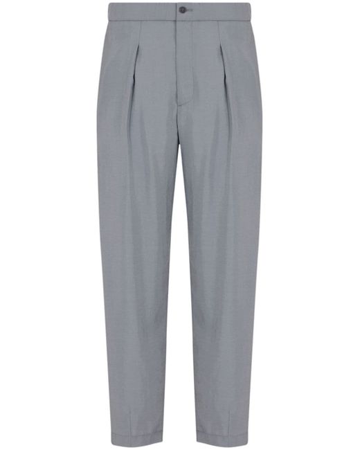 Giorgio Armani elasticated-waistband pleat-detail trousers