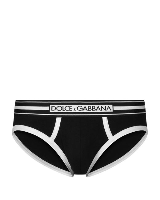 Dolce & Gabbana logo-waistband jersey trunks