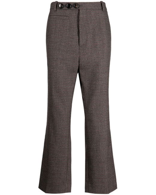 Namacheko houndstooth-pattern tailored trousers