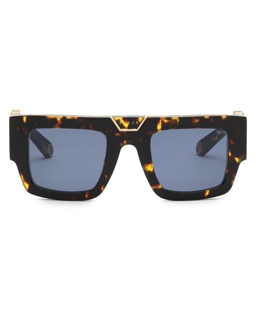 Philipp Plein tortoiseshell-effect square-frame sunglasses