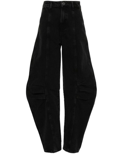 Rotate tapered-leg jeans