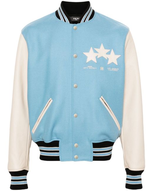 Amiri star-patches bomber jacket