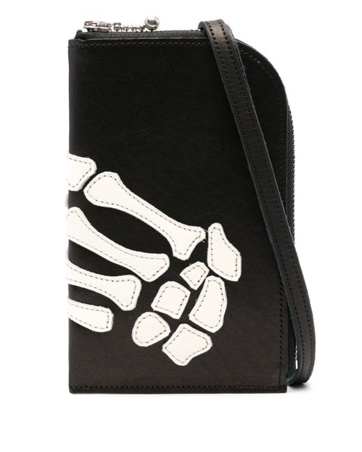 Kapital Thumbs Up Bone Hand leather wallet