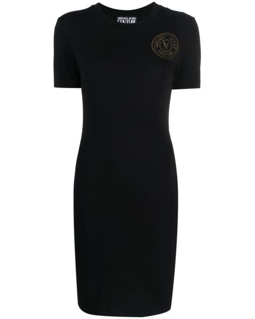 Versace Jeans Couture logo-print stretch-cotton dress