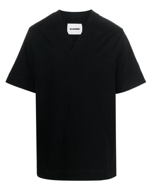 Jil Sander V-neck cotton T-shirt