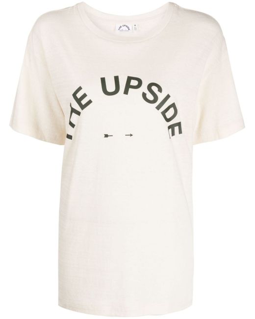 The Upside logo-print cotton T-shirt