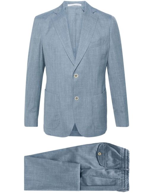 Eleventy single-breasted wool blend suit