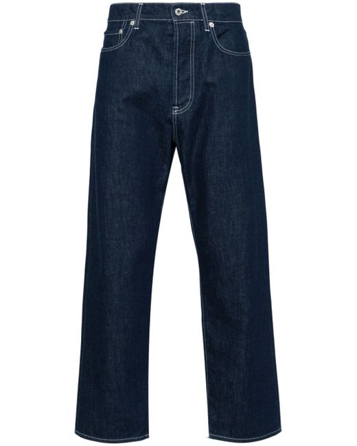 Kenzo Asagao mid-rise straight-leg jeans