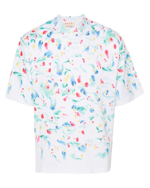 Marni paint-splatter T-shirt