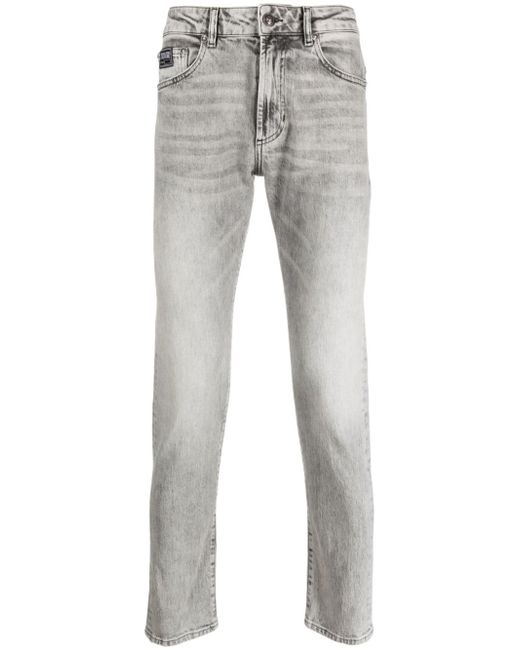 Versace Jeans Couture whiskering-effect straight-leg jeans