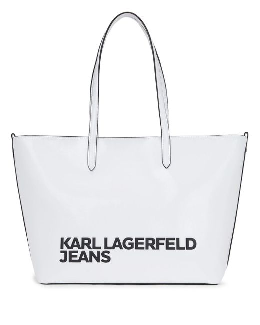 Karl Lagerfeld Jeans Essential logo-print tote bag