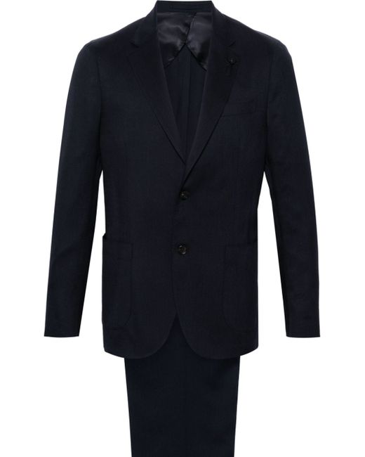 Lardini single-breasted twill suit