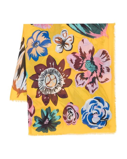 Bimba Y Lola XL floral-print scarf