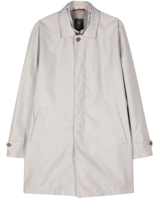 Fay Morning double-collar raincoat