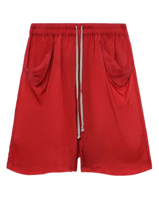 Rick Owens Lido pocket-detail drawstring shorts