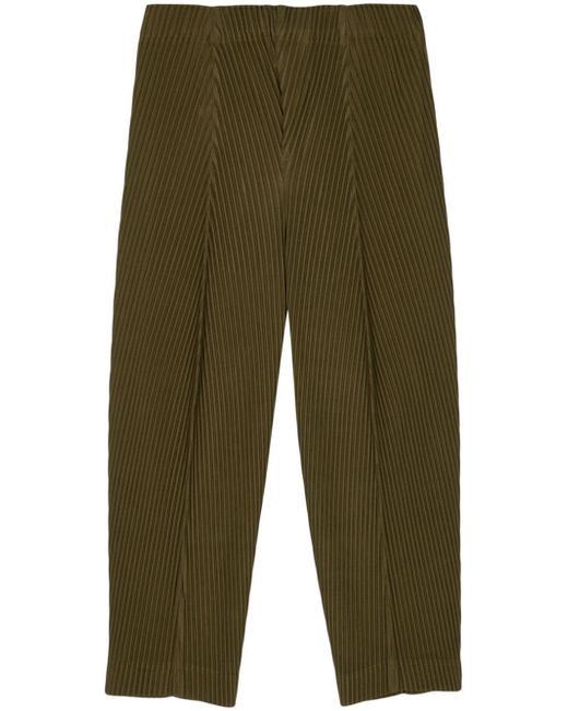 Homme Pliss Issey Miyake pleated cropped trousers
