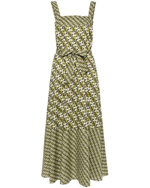 Liu •Jo geometric-print belted maxi dress