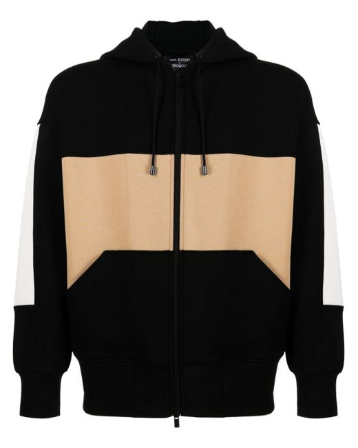 Croquis x Neil Barrett colour-block zip-up hoodie