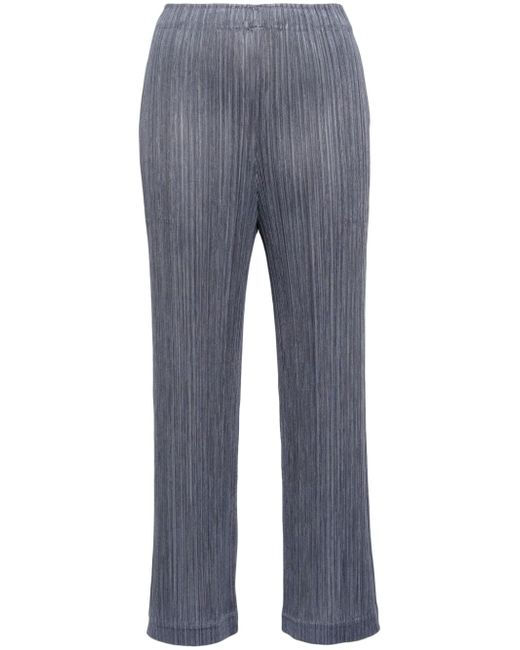 Pleats Please By Issey Miyake slim-cut pleated trousers