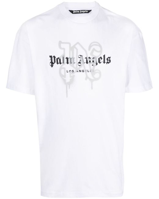 Palm Angels Los Angeles monogram-print T-shirt