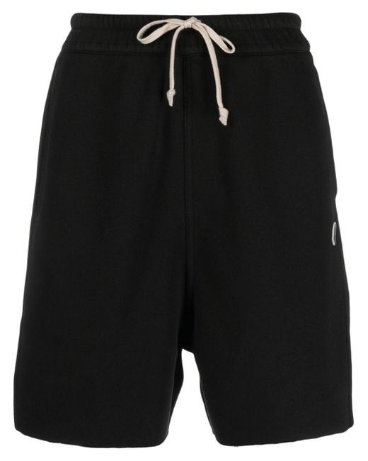 Moncler + Rick Owens logo-patch jersey track shorts