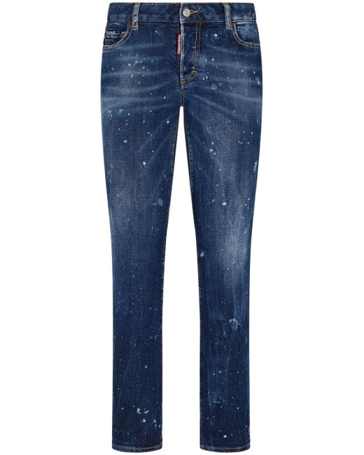 Dsquared2 paint-splatter jeans
