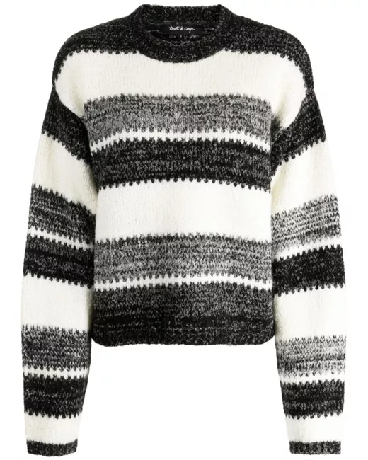 tout a coup stripe-print wool-blend jumper
